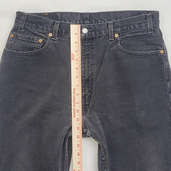 Levi’s 505 Black Jeans | Size 36x32 | Straight Leg | Classic Men’s Denim - Picture 4 of 4